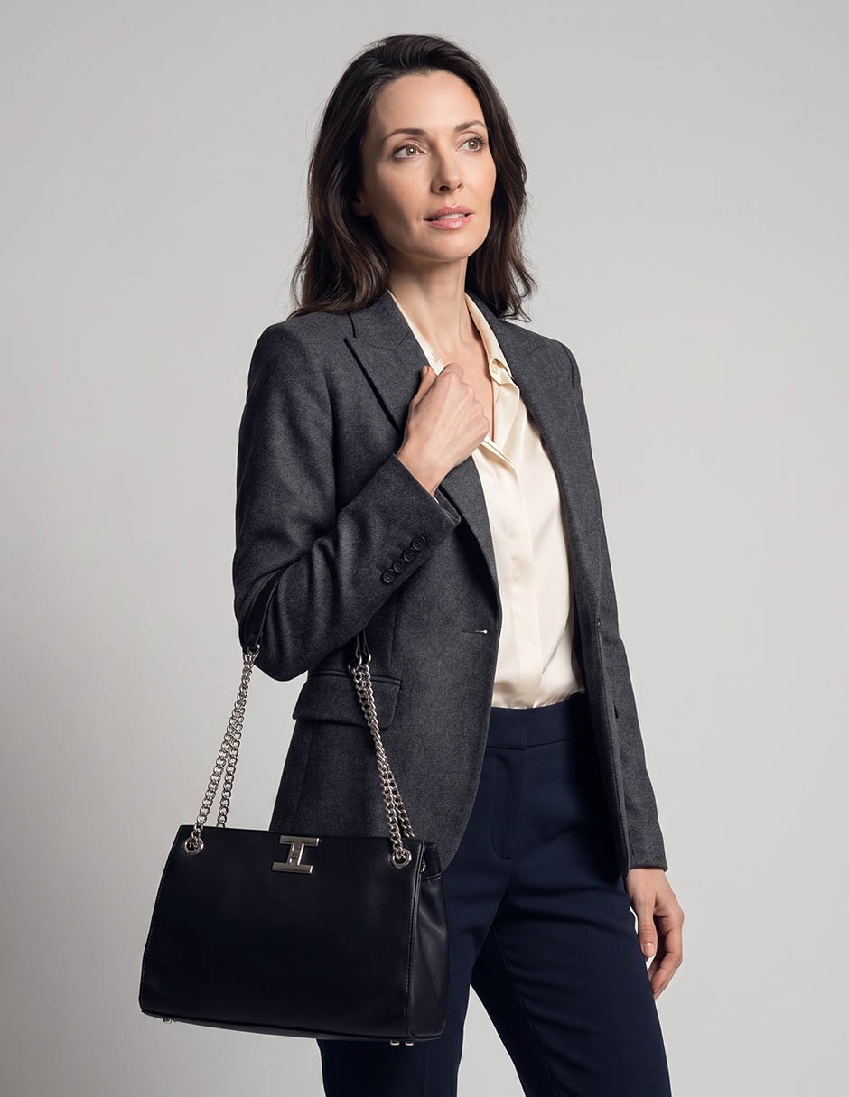 Bolsa shoulder flowers para mujer 2