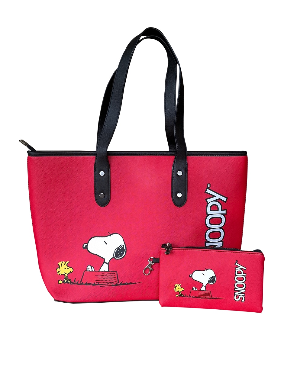 Bolsa shopper snoopy para mujer 1