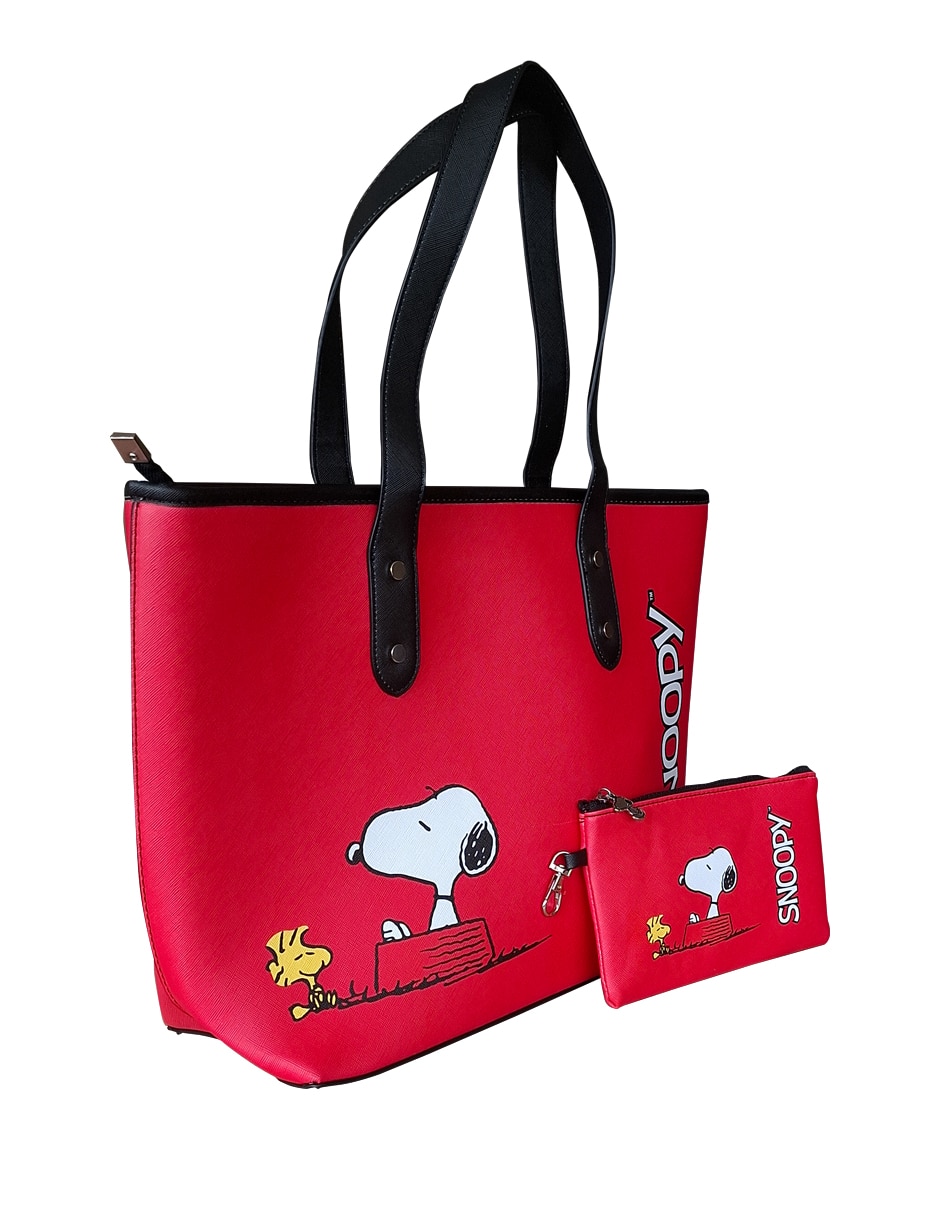 Bolsa shopper snoopy para mujer 2