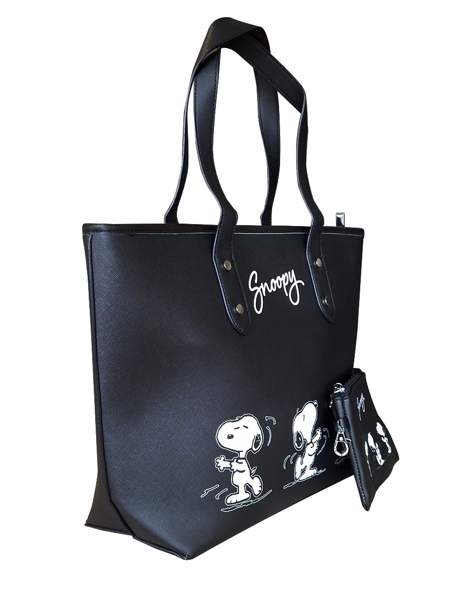 Bolsa shopper Snoopy para mujer 5